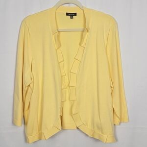 Yellow Open Sweater Cardigan #2639